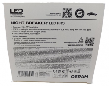 Osram Night Breaker H4-LED-Scheinwerfer-Birnen