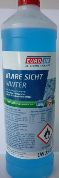 Eurolub Klare Sicht Scheibenfrostschutz Konzentrat - 1l