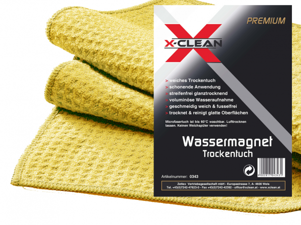 X-Clean Wassermagnet Microfaser Tuch
